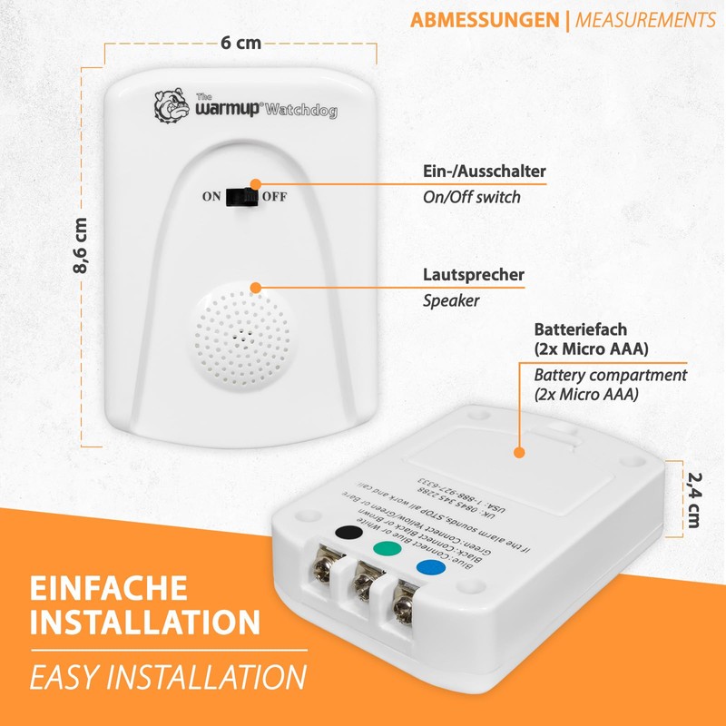 Warmup Watchdog Cable Break Alarm Detector for Heating Mats and