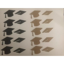 Graduation Cap Paper Cutout Card making Scrapbooking Grad Congrats
