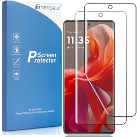 [2 Pack] T Tersely Screen Protector for Motorola G85 5G (6.7 inch), Support Fingerprint Unlock Full Cover HYDROGEL Aqua Screen Protector Curved for Motor G85 2024