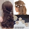 Mini Diamant Haarspangen, 12 Stück Kleine Haarspangen Blumen-Haarspangen Haarschmuck für