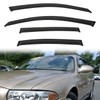 PLDDE 4pcs Out-Channel Smoke Tint Rain Guard Compatible with Compatible