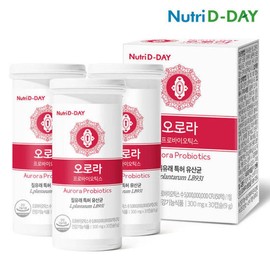 Nutri Day 뉴트리디데이 오로라 프로바이오틱스 질유래유산균 3개 총90캡슐 NutriD-Day Aurora Probiotics Women’s Probiotics 3 Boxes Total 90 Capsules