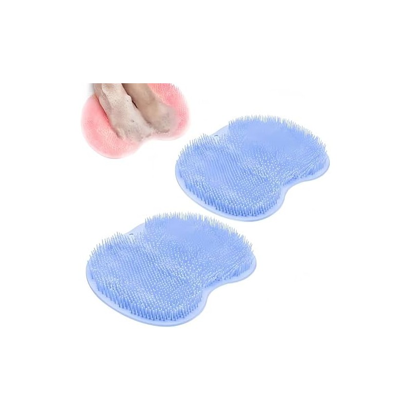 Shower Foot Scrubber Mat, Compact Lightweight Accessory for Travel and