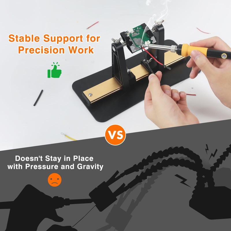 EOOKU Circuit Board Holder Helping Hands with Heavy Base for