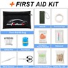 AUTODECO 105 PCS Roadside Car Emergency Assistance Kit with Portable