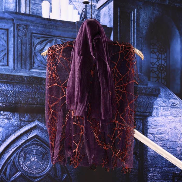Halloween Hanging Witch, 20" Halloween Flying Ghosts with Red Eye
