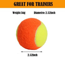 AICHUAN Tennis Balls Low Compression Stage Tennis Ball for Beginners Youth Kids Training Practicing for Easy Transport (orange)