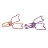100Pcs Bear Binder Clamps Cute Shape Strong Clamping Sturdy Metal
