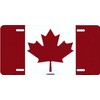 Canada Flag Metal License Plate