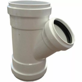 Commodity 8 x 8 x 4 PVC SDR35 Gasketed Street Wye Sewer Fitting