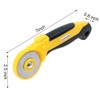 AUTOTOOLHOME 45mm Rotary Cutter with 9pcs Extra Blades Automatic Fabric