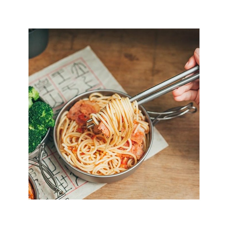 Keith Ti5325 Titanium Bowl with Folding Handle