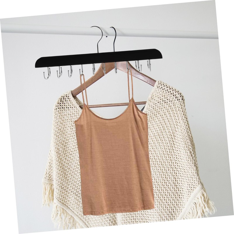 iplusmile 2pcs Closet Organizer Hanger with Hooks Foldable Design for