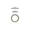 Interdeco Curtain Rings with Sliding Insert and Pleat Hooks, Rings