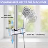 2-Pack Adjustable Shower Head Holder Replacement for Slide Bar Universal