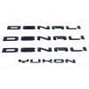 GMC Gloss Black Door Rear DENALI Yukon Emblems Letters 2025