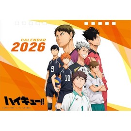 Ensky Tabletop Anime "Haikyuu!! 2026 Calendar, 5.1 x 7.1 inches (13 x 18 cm), CL-024
