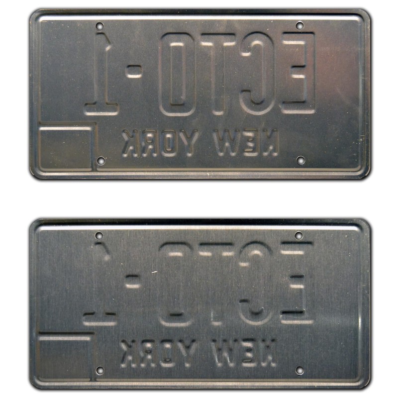 Ghostbusters Afterlife | ECTO-1 | Metal Stamped License Plates