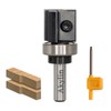 AKYLIN Reversible Plates, Flush Cutter, 8 mm Shank, 4-Sided Interchangeable