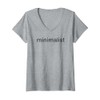 Womens Minimalist Simple Designs for Minimalistic Capsule Wardrobe V-Neck T-Shirt
