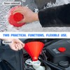 JNNJ 2 Pieces Round Ice Scraper, Windscreen Snow Remover, Car