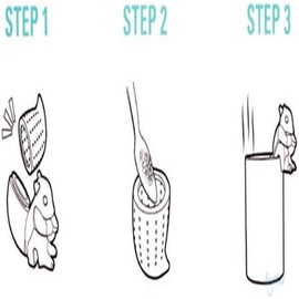 Orange Squirrel Tea Infuser Strainer Filter Portable Tea Strainers and Filters and Deft Processed Tea Filters Accessories