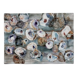 Caroline's Treasures 8957PLMT Bunch of Oysters Fabric Placemat Washable Placemat Dinner Table Decor No Ironing Linen Look