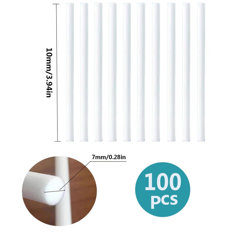 Luftbefeuchter-Sticks 100 Stk Filter Ersatzdochte 10cm x 7mm Luftbefeuchter Sticks