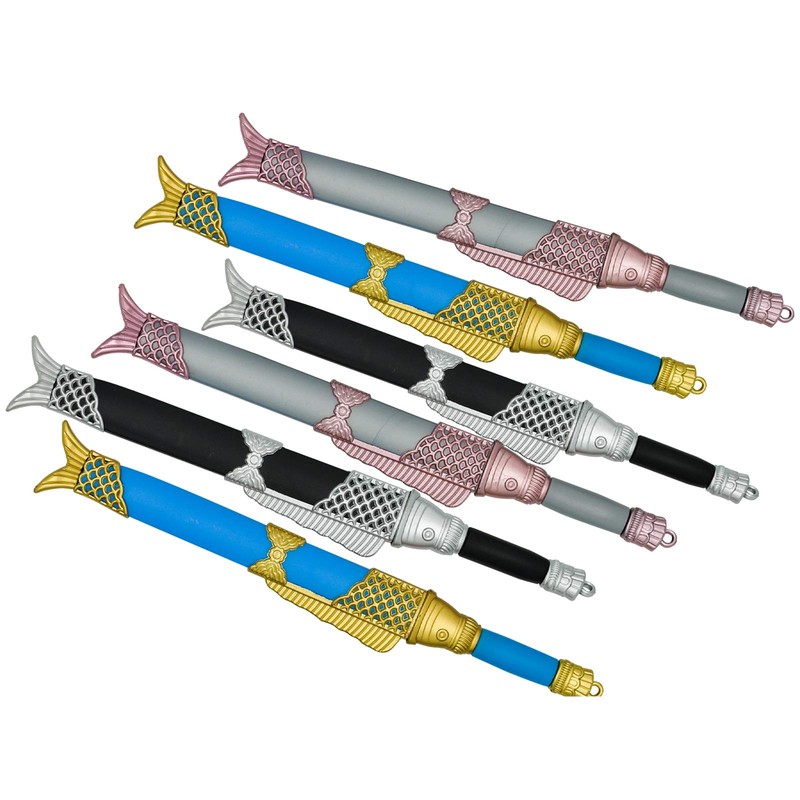 Maydahui 6PCS Fish Sword Shaped Rollerball Pens Creative Yuchang Sword