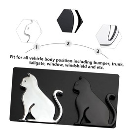 FUNOMOCYA 2pcs Cat Car Decal Auto Sticker Car Sticker for Universal Car Body Decorative Stickers