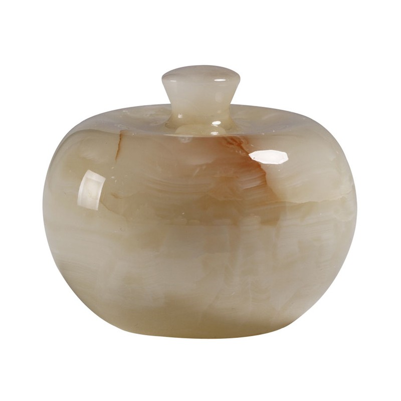 Yuchengstone Set of 2 Apple Jade Paperweight Decorative Element Natural