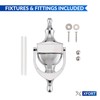 XFORT Door Knocker Polished Chrome, Victorian Urn Door Knockers for