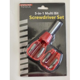 Screwdriver Set – Multi Bit Screwdriver with Phillips & Flathead Heads – Portable Hand Tool for Home, Car, Toolbox, and Repair Kit