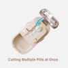 DUBSTAR Pill Cutter Splitter for Cutting Multiple Pills, 1/2 1/4