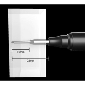 Pica Marker Pika Ink Deep Hole Marker, Black, 1.5mm, No.150/46, 1 Pack