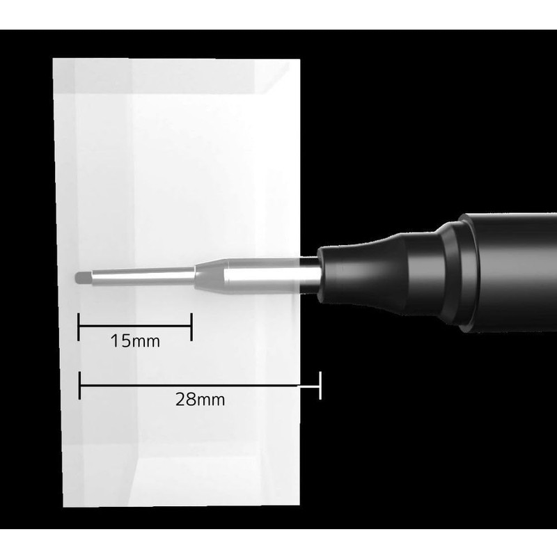 Pica Marker Pika Ink Deep Hole Marker, Black, 1.5mm, No.150/46,