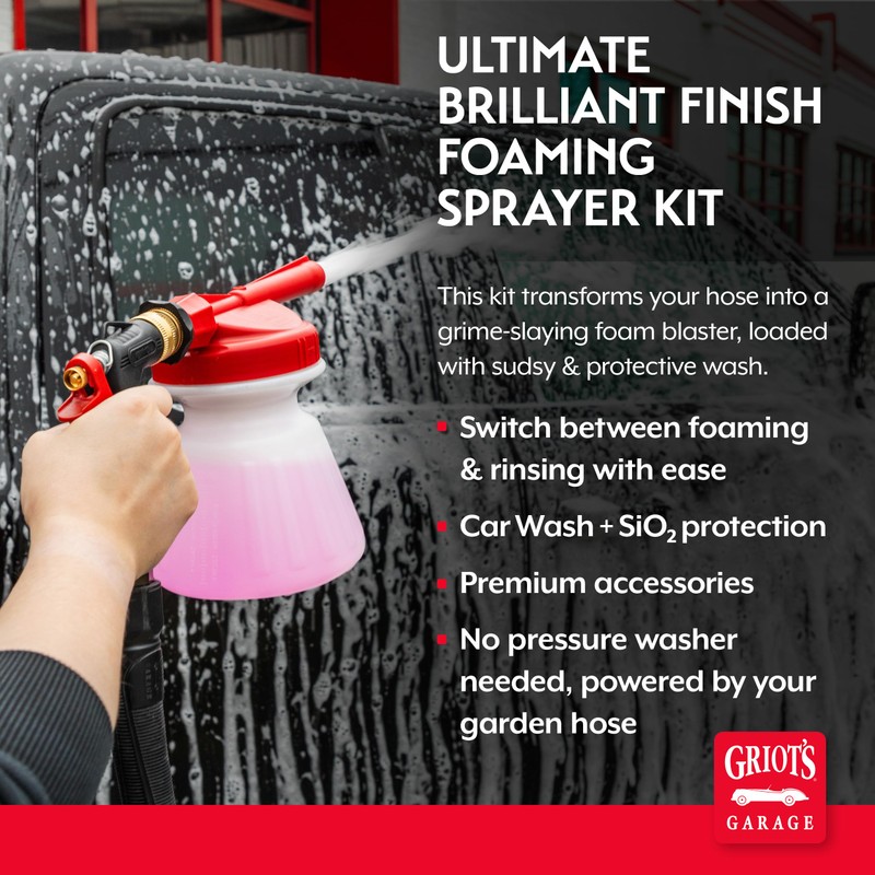 Griot's Garage Ultimate Brilliant Finish Foaming Sprayer Kit, Includes Foam