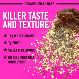Dave's Killer Bread Cocoa Brownie Blitz Organic Snack Bars, 4 Individually Wrapped Snack Bars
