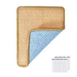 Rabbit-Scratching-Pad, Natural Wood Chew & Scratch Board for Bunnies, Bunny Nail File Mat, Durable Toy for Small Pets Teeth & Paws Rabbit Cage Accessories (Small Size)