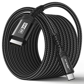 JSAUX Cable USB C a HDMI de 6.6 pies | Cable USB 3.1 tipo C a HDMI 2.0 de 4K a 60Hz, compatible con Thunderbolt 3/4, iPhone 16/16 Plus/16 Pro/16 Pro M