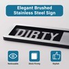 Dishwasher Magnet Clean Dirty Sign,Water Resistant Design Endurance Indicator Reminder