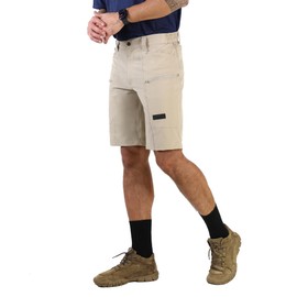 Ellobird Cargo Hiking Tactical Work Shorts for Men Casual Relaxed Fit 4 Way Stretch Water Repellent 6 Pockets Mens Short