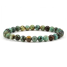 Cherry Tree Collection - Small, Medium, Large Sizes - Gemstone Beaded Bracelets For Women and Men - 6mm Round Beads, Small, Gemstone, Jasper