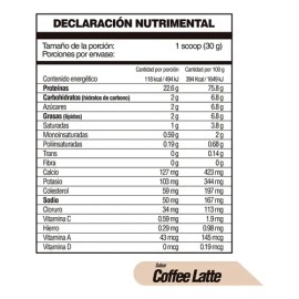 Proteína Whey FSB WPC 80 de 480 g con Sabor Coffee Latte                                                                                              