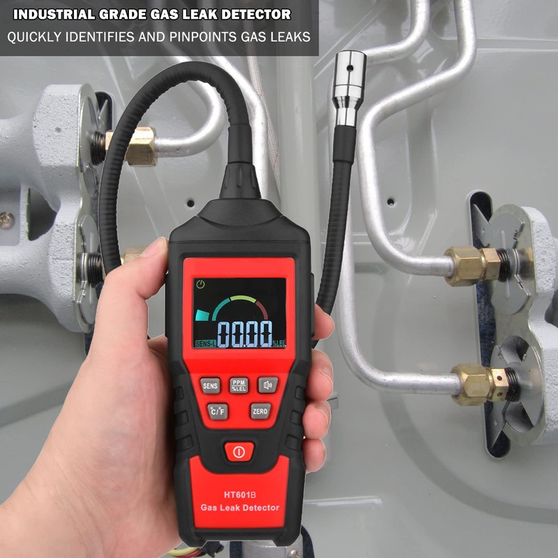 AUTENS Portable Combustible Gas Detector Handheld Gas Leak Analyzer Flammable
