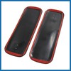 A ABSOPRO 2 Pcs Black Rubber Car Front Rear Bumper