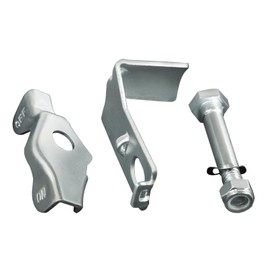 LONGRUNFORU 4 inch Caster Brake Kit, Tread Lock, Zinc Plated Steel, Brake Kit for Casters, Caster Wheel Brake(1 PCS)