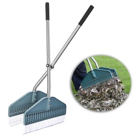YEELOR Leaf Grabber, Yard Leaf Grabber Rake, No Need to Bend Over, Lightweight, 36.6 Inches in Length and 3.3 Pounds in Weight, Ideal for Picking Up Leaves, Weeds, Twigs and Other Debris