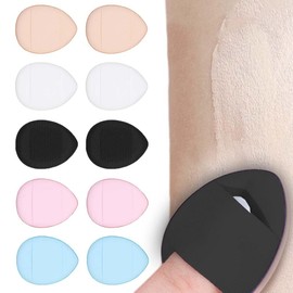 Finger Puff Water Drop Shape Cosmetic Puff Mini Size Air Puff Finger Puff Powder Puff Cushion Puff Mini Size Cosmetic Cushion Puff for Fingertips Sponge Mini Size Puff Small Powder Puff For Both Wet