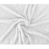 John Aird Teddy Fleece Cozy Bed Sofa Throw Blanket (White,